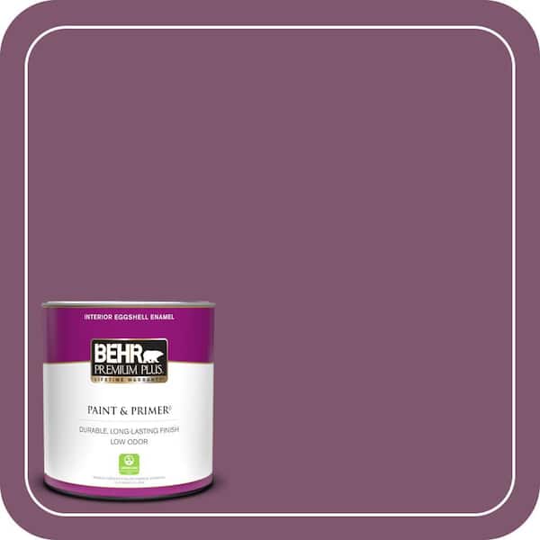 BEHR PREMIUM PLUS 1 qt. #M110-7 Euphoric Magenta Eggshell Enamel Low Odor Interior Paint & Primer