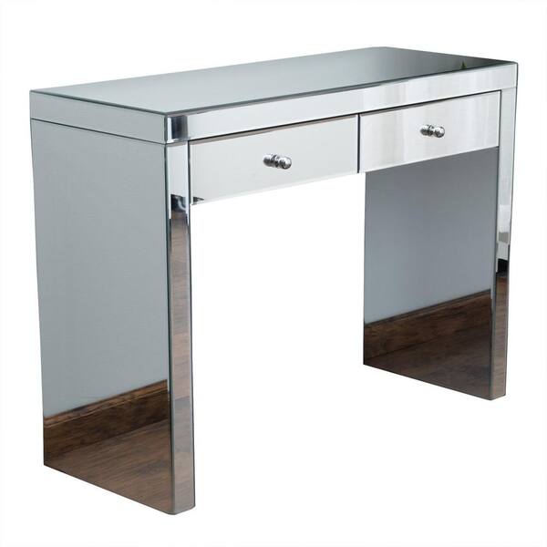 Noble House Roxie Mirrored 2-Drawer Console Table