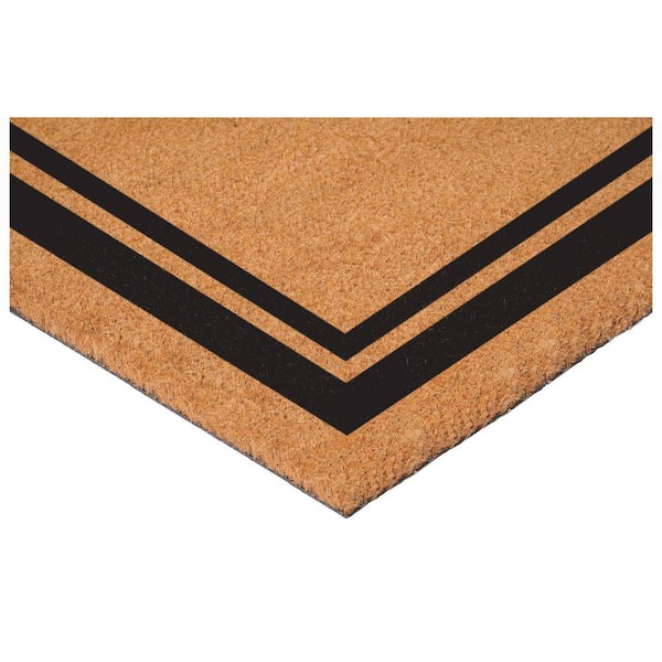 Calloway Mills Black Border Door Mat 24 in. x 36 in. Monogram H