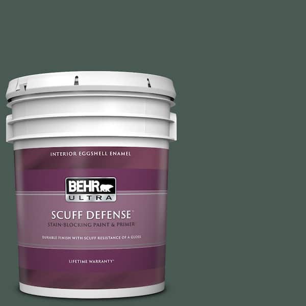 BEHR ULTRA 5 gal. #S420-7 Secluded Woods Extra Durable Eggshell Enamel Interior Paint & Primer