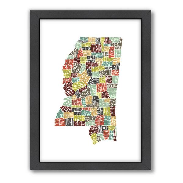Americanflat 27 in. x 21 in. "Mississippi Color" by Joe Brewton Framed Wall Art