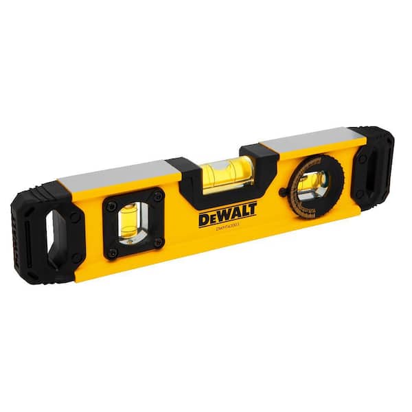 DEWALT 48 in. Magnetic Box Beam Level, 24 in. Magnetic Duty Box and 9 in. Torpedo Level DWHT43049025003 - The Home Depot
