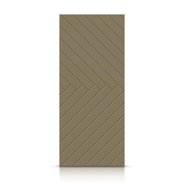 CALHOME 30 in. x 80 in. Hollow Core Olive Green Painted Composite MDF Interior Door Slab