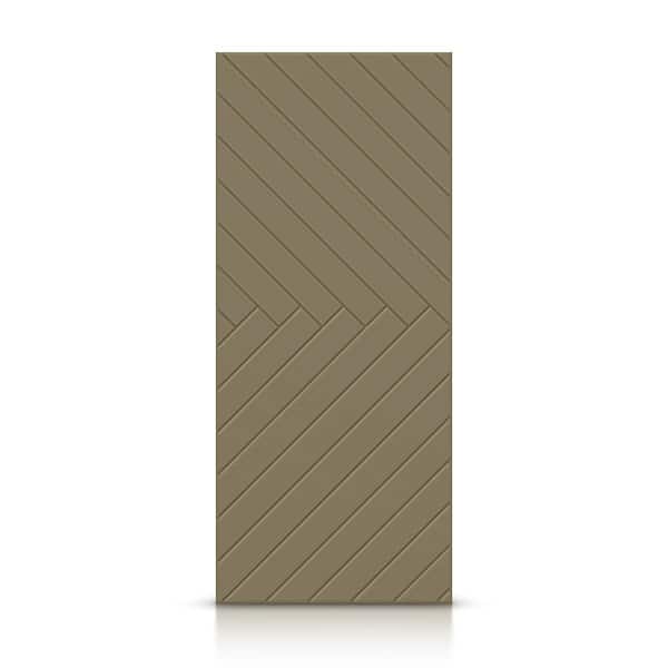 CALHOME 36 in. x 96 in. Hollow Core Olive Green Painted Composite MDF Interior Door Slab