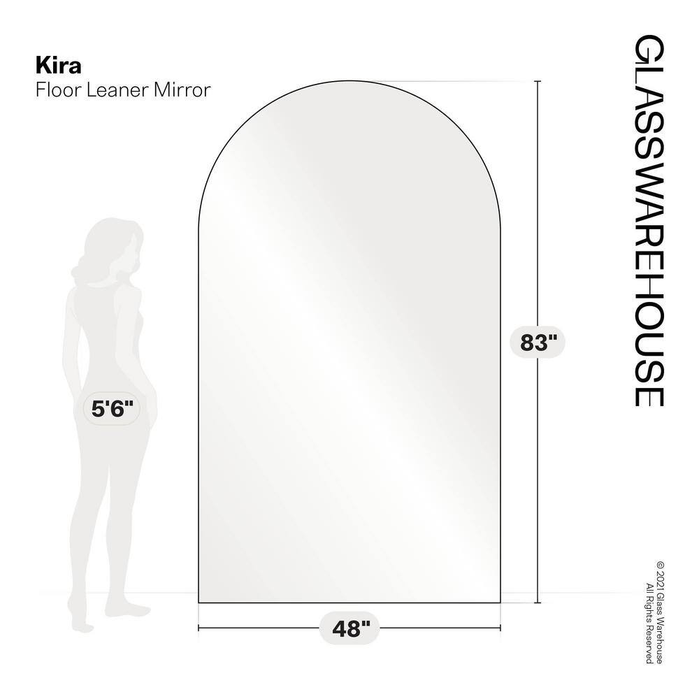 Gold Arch Full Length Metal Framed Mirror
