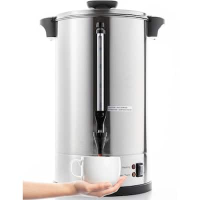 SYBO 15 Liters 100 Cups Stainless Steel Commercial Coffee Maker & Hot Water  Heater Urn Pot, Perfect for Catering & Restaurants – BrickSeek