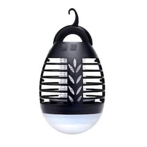 Outdoor Bug Zapper - Waterproof, USB Rechargeable and Battery Powered Mosquito Killer, Insect Trap and Fly Swatter