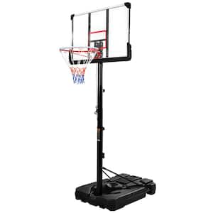 6.6-10ft Height Adjustment Portable Basketball System, Waterproof, Good Gift for Kids