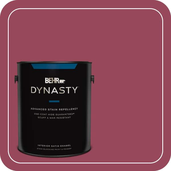 BEHR DYNASTY 1 gal. #PPU1-16 Haitian Flower Satin Enamel Interior Stain-Blocking Paint & Primer