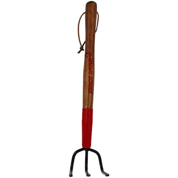 15 in. 3-Tine Forged Handle Hand Cultivator