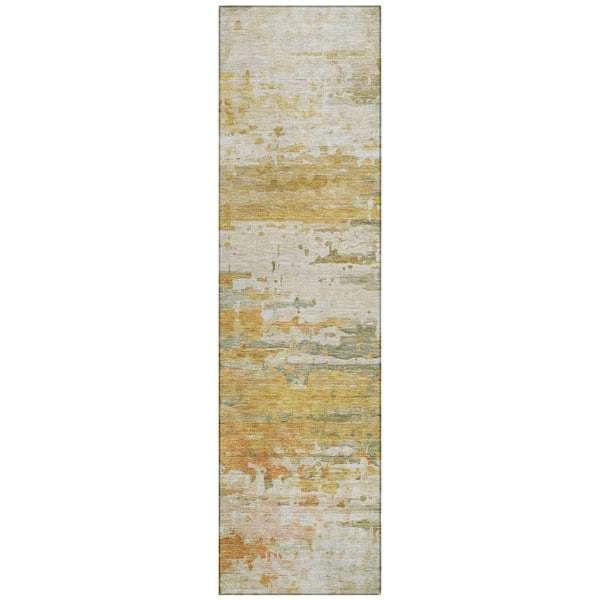 Addison Rugs Chantille Machine Washable Indoor/Outdoor Abstract ACN2034 Aloe 2 ft. 3 in. x 7 ft. 6 in. Runner Rug