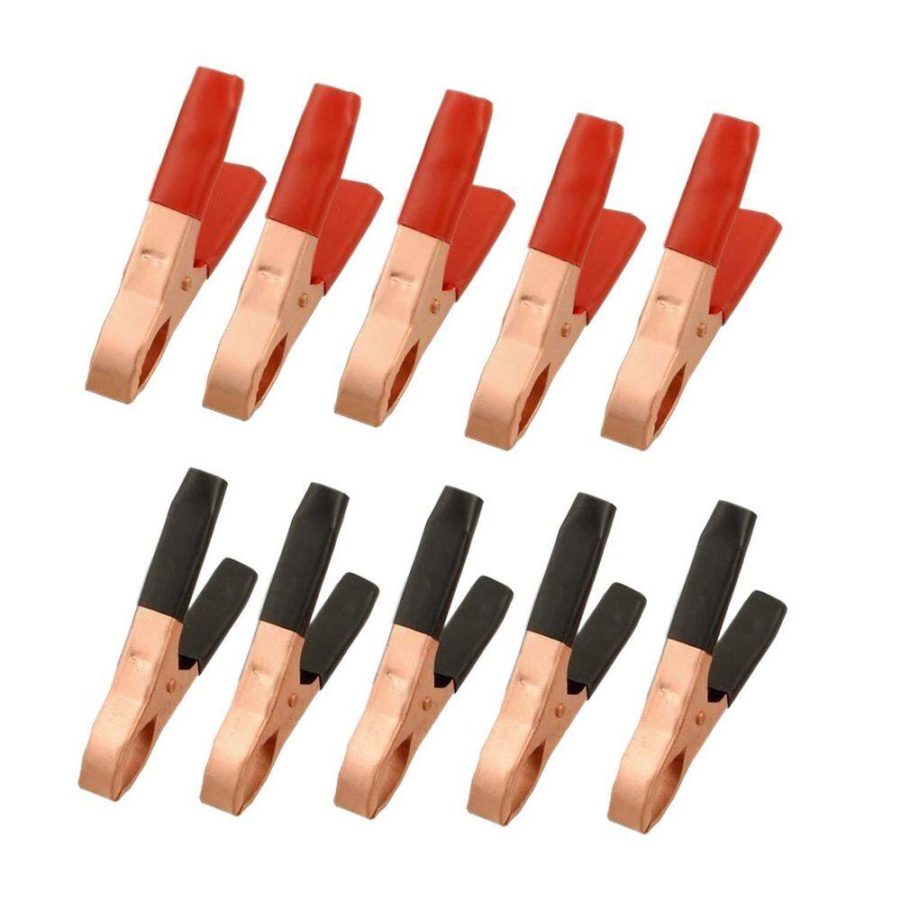 10-Piece Metal Alligator Clips 3 in. x 1.8 in. Electrical Test Clamps Copper Plated Insulated Clamp Set price history on PriceWatchPro