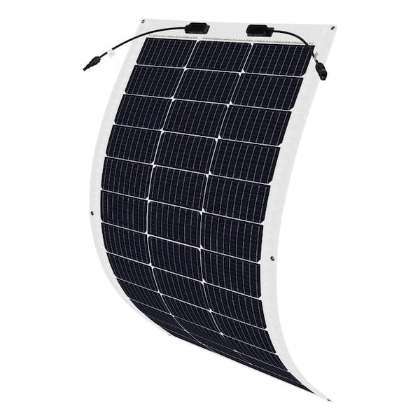 100-Watt 12-Volt, High Efficiency Monocrystalline Flexible Lightweight Solar Panel for RV, Marine, Cabin, Van, Farm