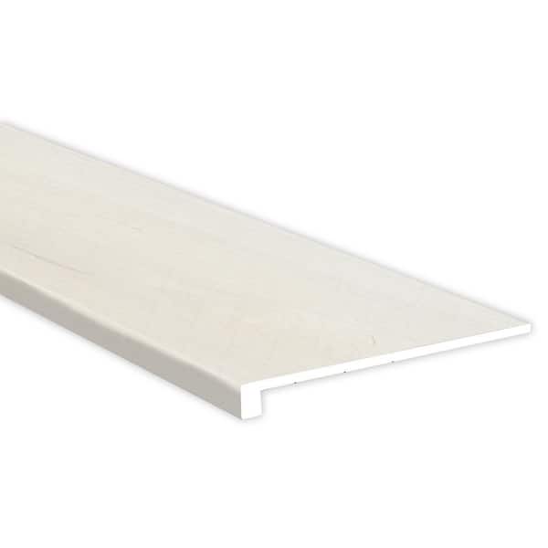 MSI Whitmore White 5/4 in. T x 12 in. W x 47.25 in. L Luxury Vinyl Stair Tread Molding (2-pieces/case)