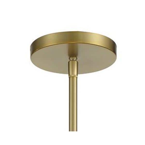 Soft Brass 5-Light Indoor/Outdoor Drum Pendant
