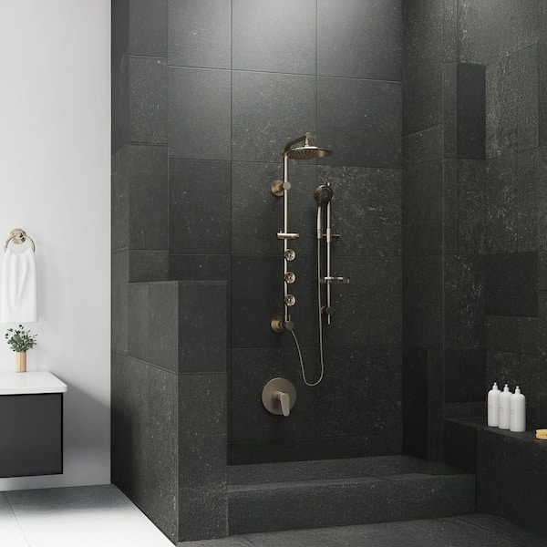 PULSE Showerspas 28 in. Adjustable Slide Bar Shower Panel