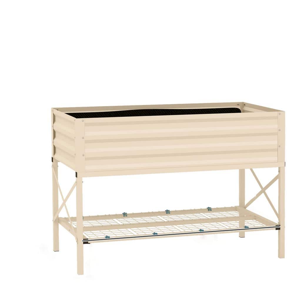 41 W x 21 D x 30 H Outdoor Garden Raised Bed with Galvanized Steel F
