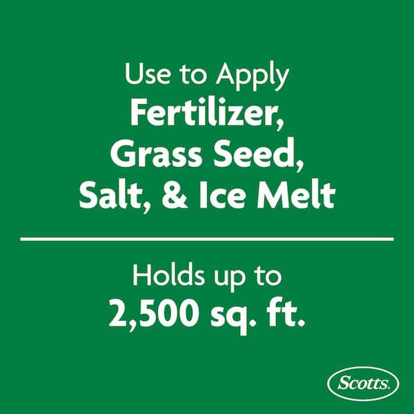 Wizz Spreader Holds up to 2,500 sq. ft. of Product, Handheld Spreader for Grass Seed, Fertilizer, Salt and Ice Melt