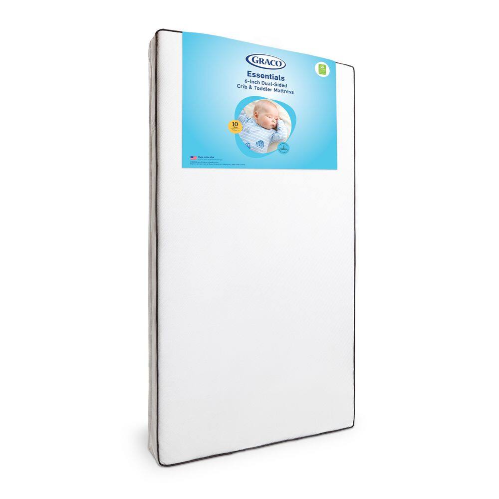 Essentials 6-Inch Dual-Sided Baby Crib and Toddler Bed Mattress