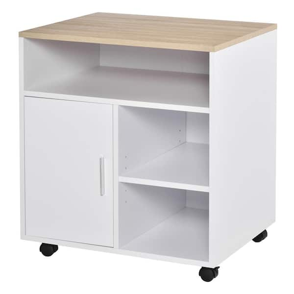 Soporte para impresora Homcom blanco 60x50x65,5 cm_924-012WT