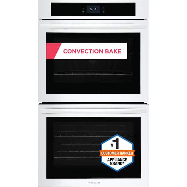 Frigidaire 30 in. Double Electric Built-In Wall Oven with Convection in White