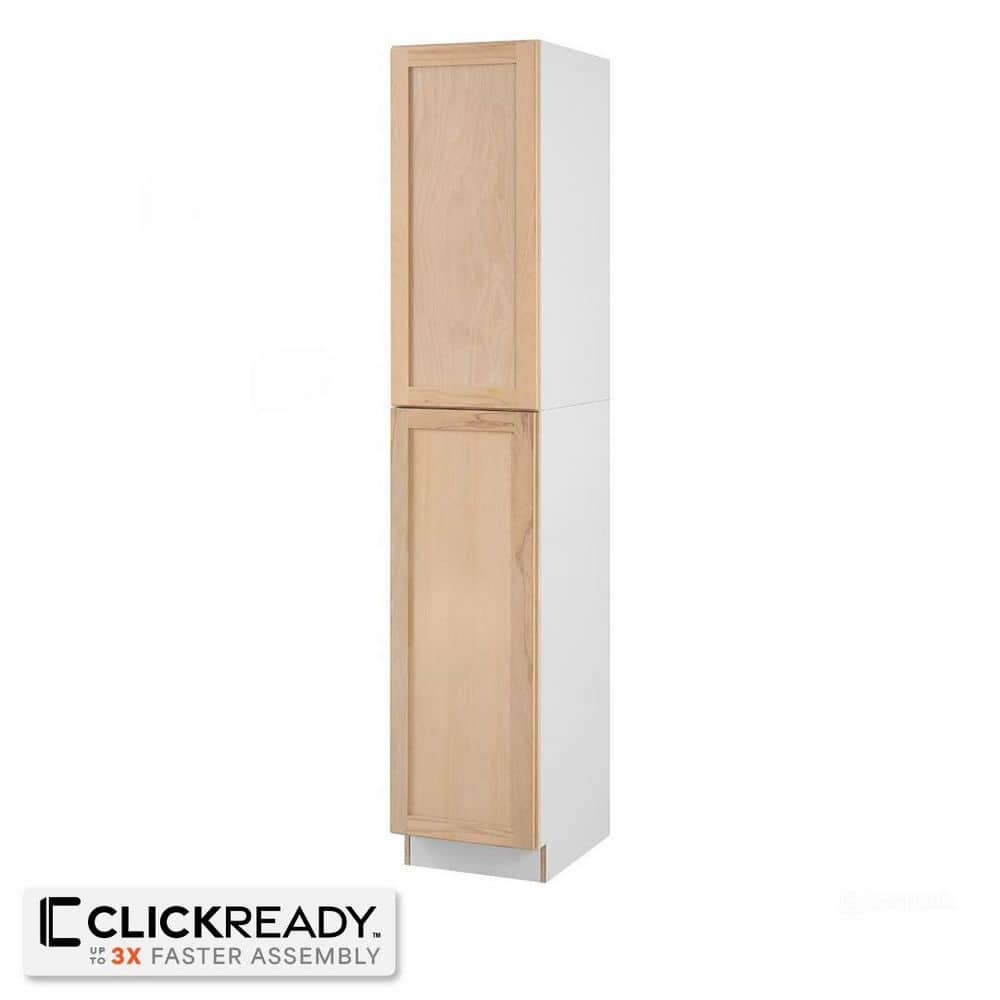 18 in. W x 24 in. D x 96 in. H Ready to Assemble Pantry Kitchen Cabinet in Unfinished with CLICKREADY Technology price history on PriceWatchPro
