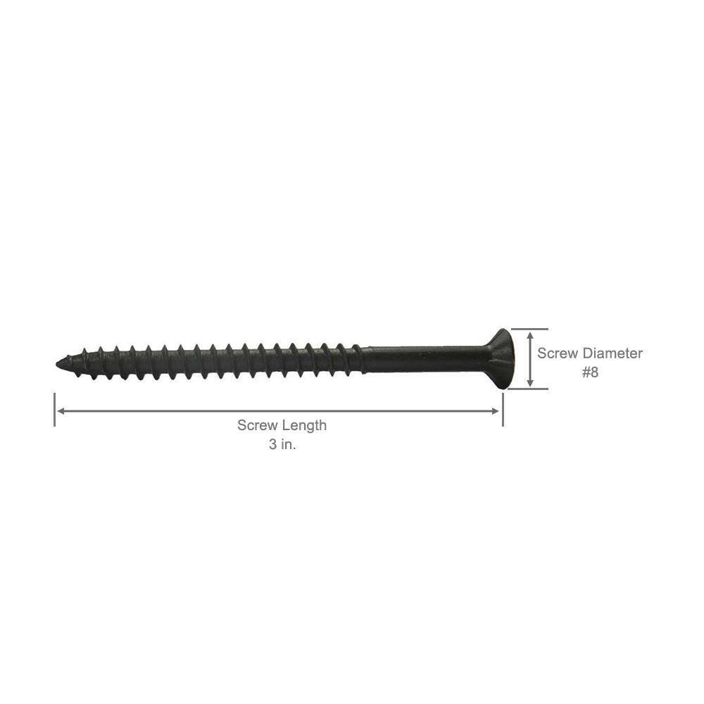 Grip-Rite #8 x 3 in. #2 Phillips Bugle Head Fine Thread Drywall Screws ...