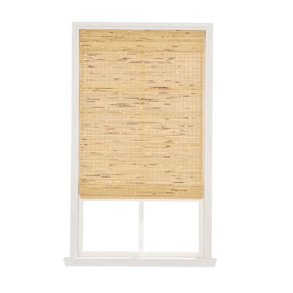Tortuga Natural Light Filtering Cordless Bamboo Roman Shade-60 in. W X 48 in. L