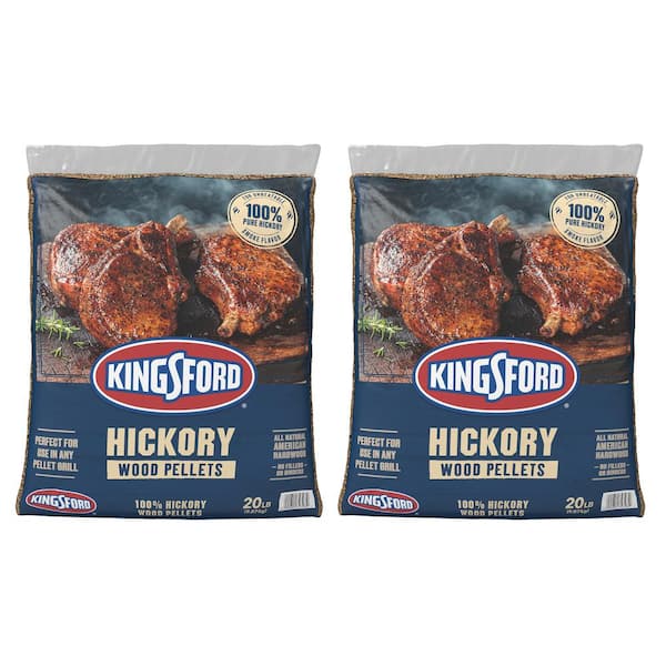Kingsford 20 lbs. Hickory Wood BBQ Smoker Grilling Pellets (2-Pack)