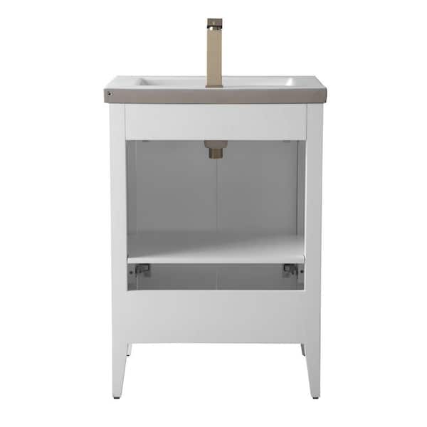 Vanity Art 24 in. W x 18.5 in D x 34 in. H Single Sink Bath Vanity