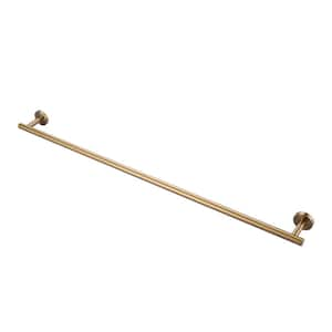 36 in. Wall Mounted Towel Bar Hardware Accessory in Brushed Gold