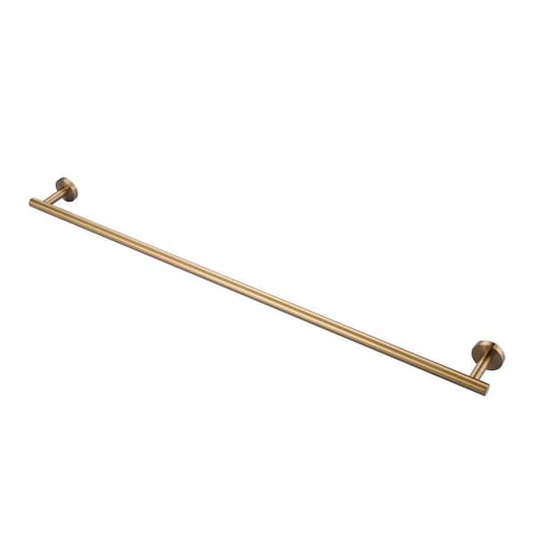 AVITAS 36 in. Wall Mounted Towel Bar Hardware Accessory in Brushed Gold