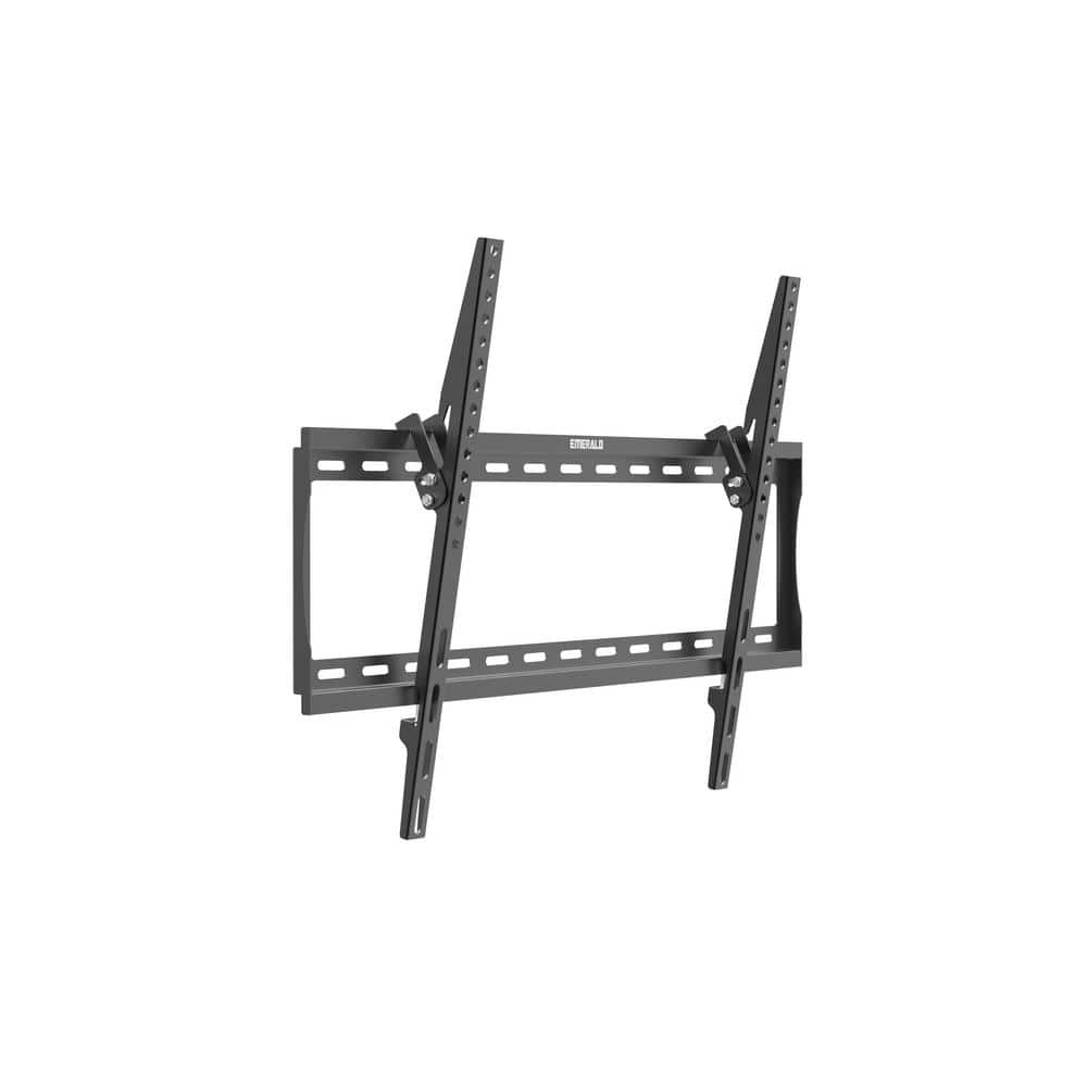 Black Steel Full-Motion Tilt Wall TV Mount for 85-inch TVs