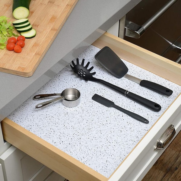 Con-Tact Grip Prints Black and White Granite Shelf/Drawer Liner  08F-C8AQ6-04 - The Home Depot