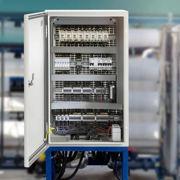 NEMA Steel Enclosure 20 x 12 x 10in. NEMA 4X Steel Electrical Box Electrical Junction Box with Mounting Plate