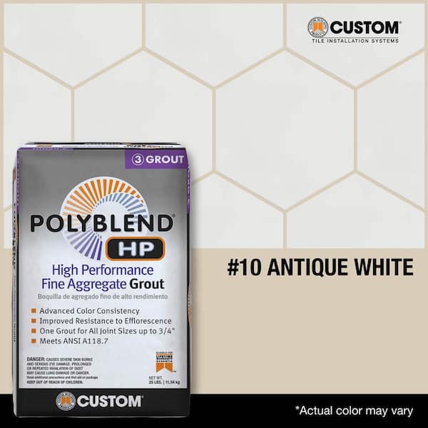 Polyblend HP #10 Antique White 25 lbs. High Performance Fine Aggregate Grout