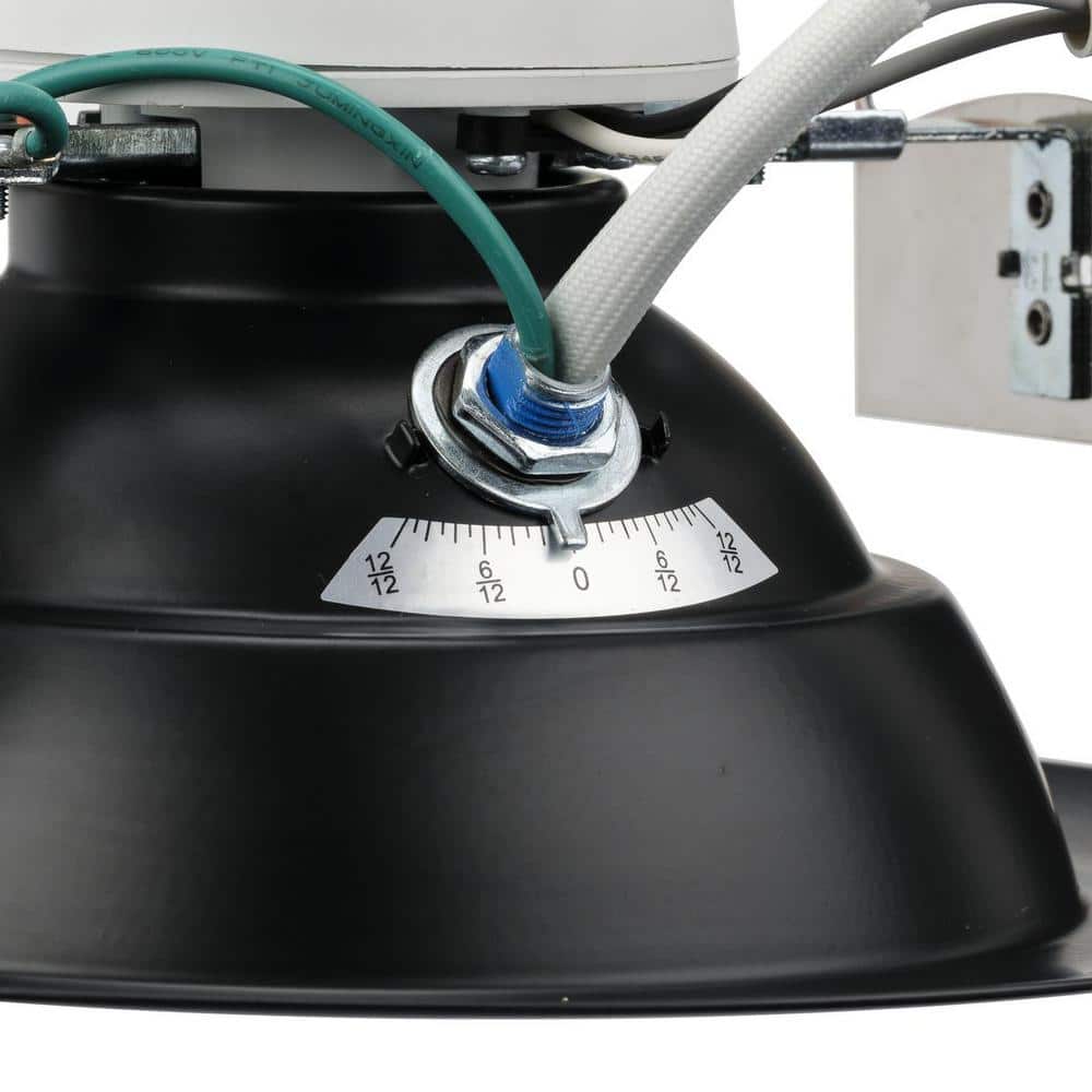 Black Aluminum 7.73" LED Recessed Eyeball Downlight