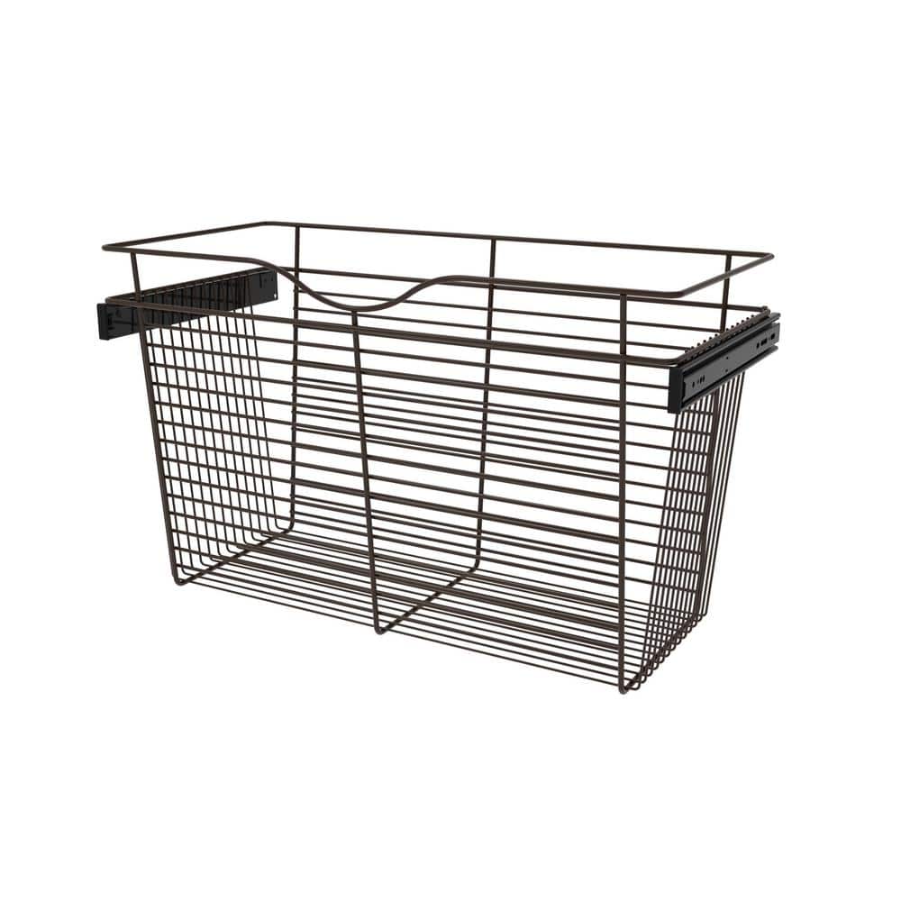 Rev-A-Shelf 18 in. H x 30 in. W Bronze Steel 1-Drawer Wide Mesh