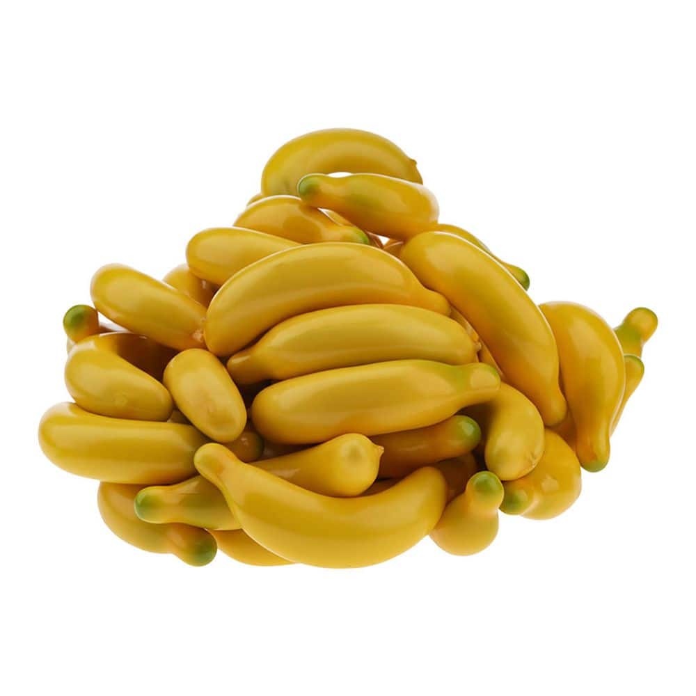 25pcs Artificial Yellow Banana Indoor Outdoor Realistic Fruit