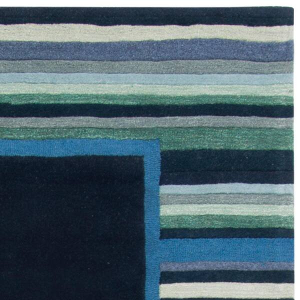 8' x 10' Safavieh Martha Stewart Collection MSR4715C Handmade Striped Border Wool & Viscose Area Rug Wrought Iron 8' x 10' Safavieh Martha Stewart Collection MSR4715C Handmade Striped Border Wool & Viscose Area Rug Wrought Iron