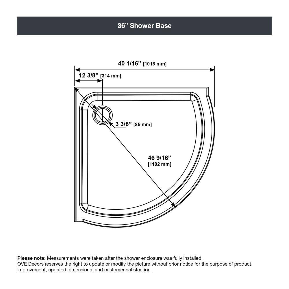 Breeze 36'' x 76'' Frameless Chrome Shower Kit with Clear Glass