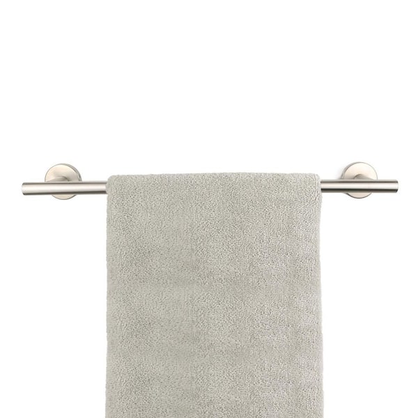 18 in. Wall Mounted Bath Towel Bar Rack for Bathroom Wall, Kitchen, Washroom, Stainless Steel, Satin Brushed Nickel