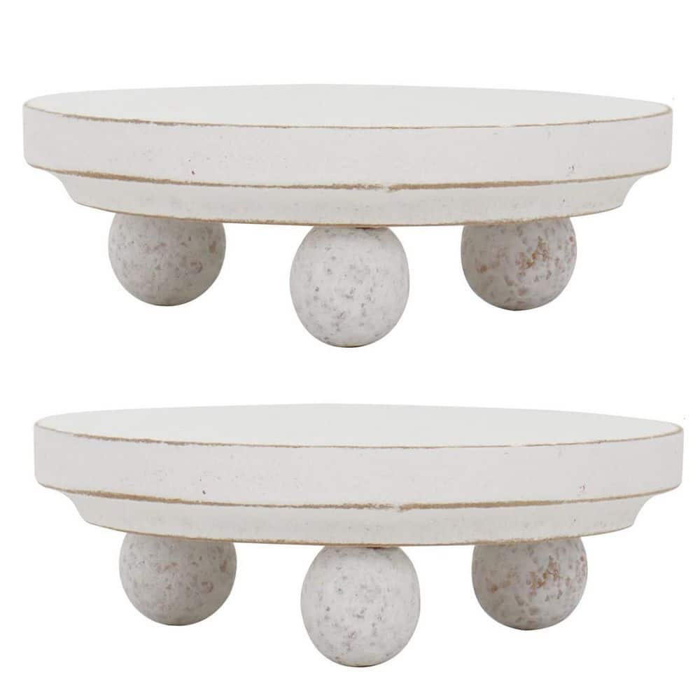 1-Tier White Wood Plant Stand (4 in. H W x 1.57 in. H) 2-pack price history on PriceWatchPro