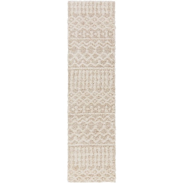 Livabliss Briar Beige 3 ft. x 16 ft. Indoor Area Rug