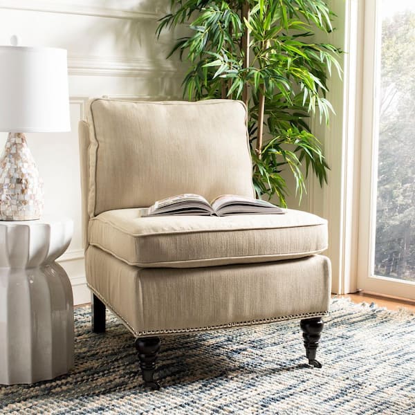 Randy Off-White Slipper Chair