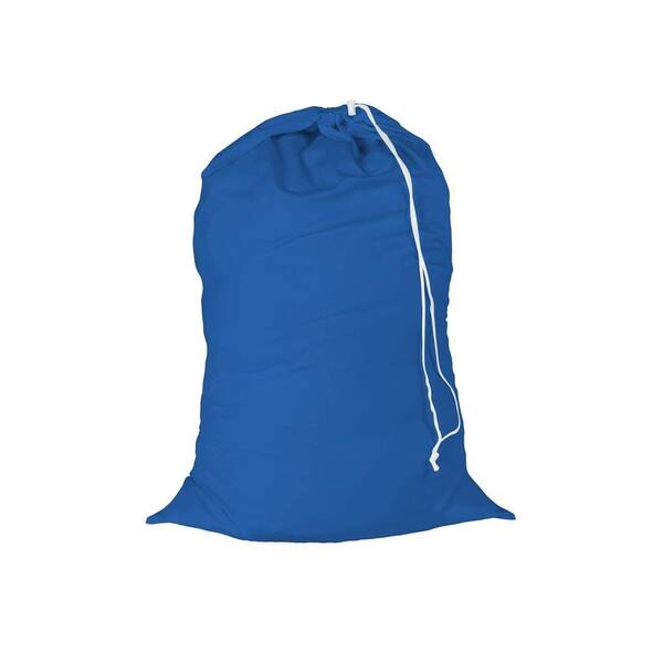 Honey-Can-Do 24 in. x 36 in. Blue Jersey Cotton Laundry Bag