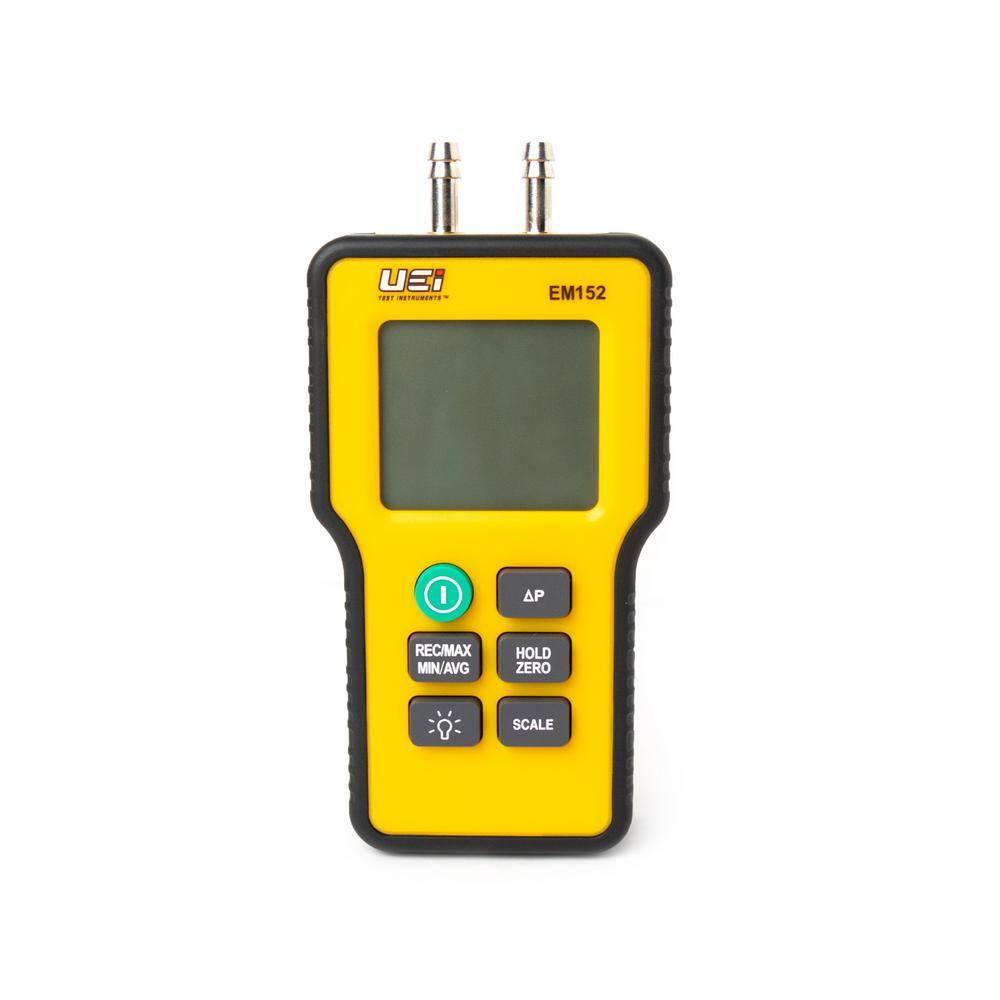 LCD Digital Manometer Dual Input Gas Pressure Tester Differential Pressure Gauge