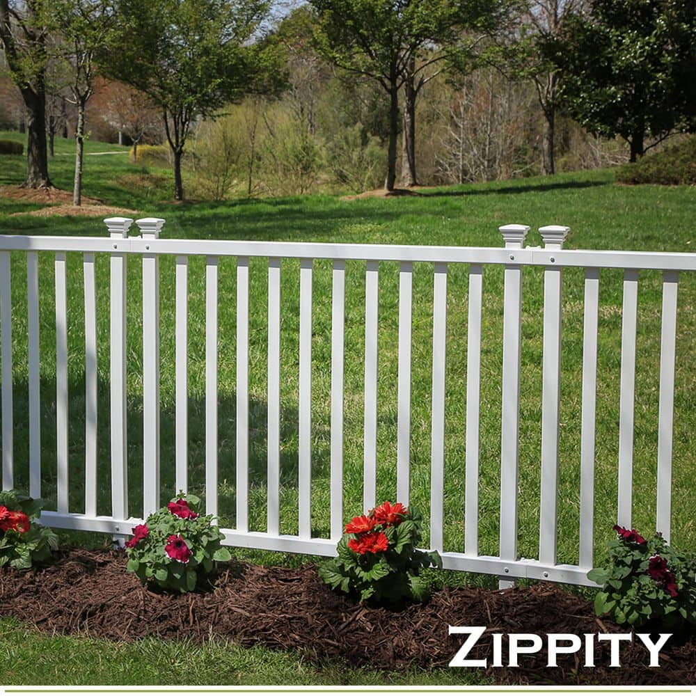 3ft H x 3.5ft W White Vinyl Picket Fence Panel Kit