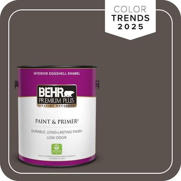 BEHR PREMIUM PLUS 1 gal. #MQ2-54 Gardeners Soil Eggshell Enamel Low Odor Interior Paint & Primer