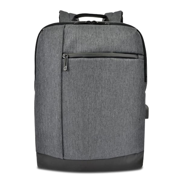 Traveler's Choice Heliosx 16 in. Brush Grey Lightweight Tech Backpack with  UV Sterilizing Pocket TC00052G - The Home Depot